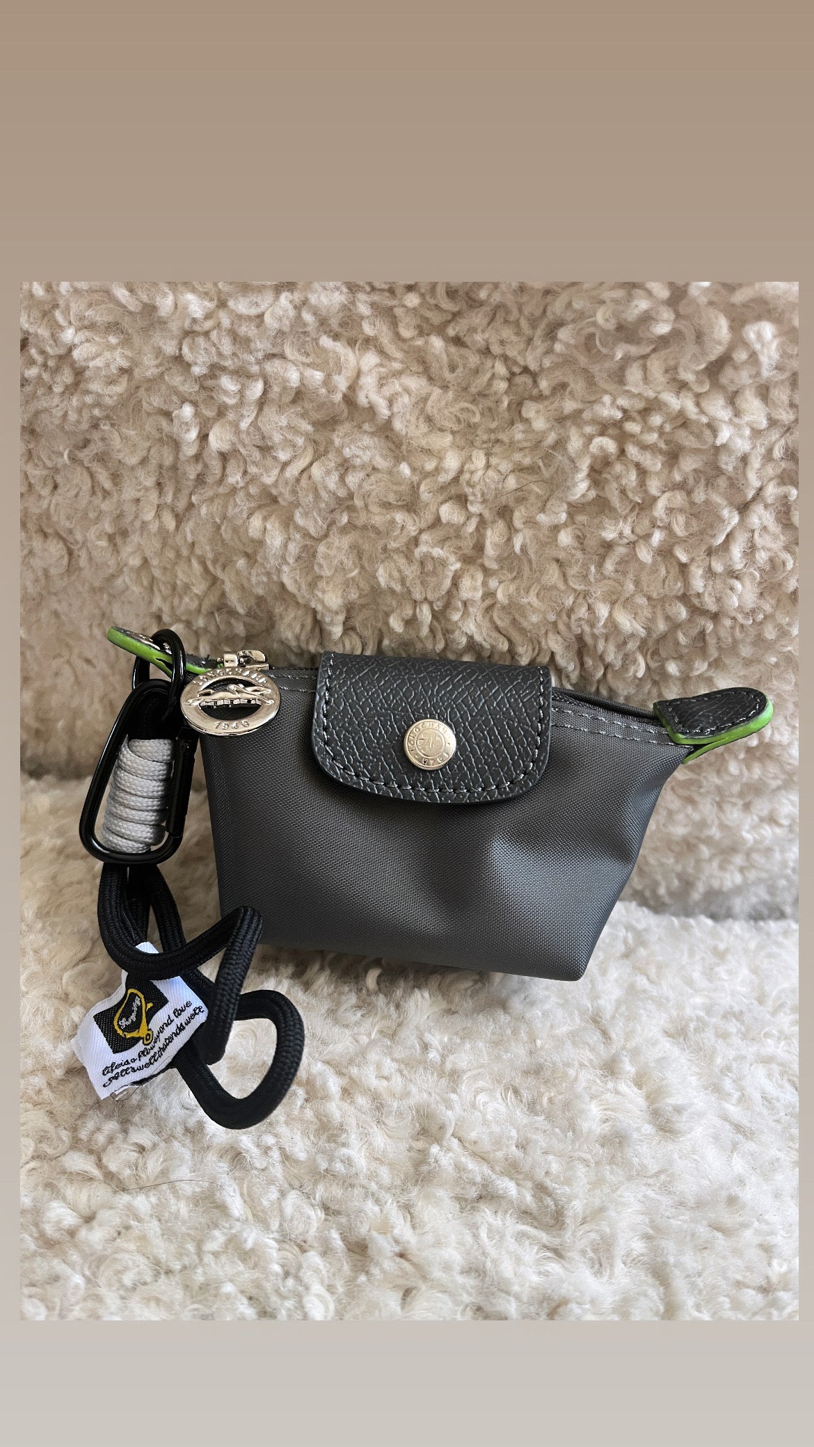 Porte monnaie cheval gris