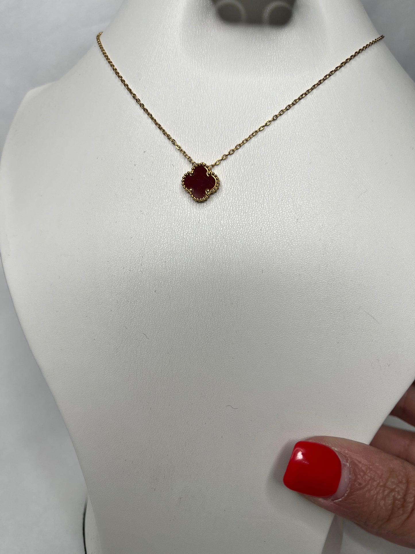 Collier cleef bordeaux mini