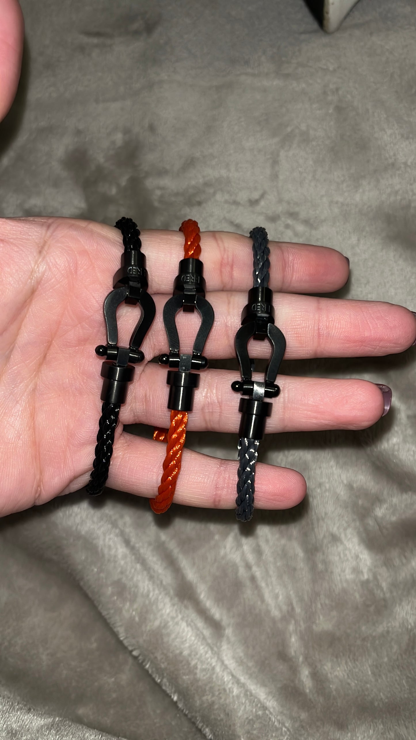 Bracelet force noir homme