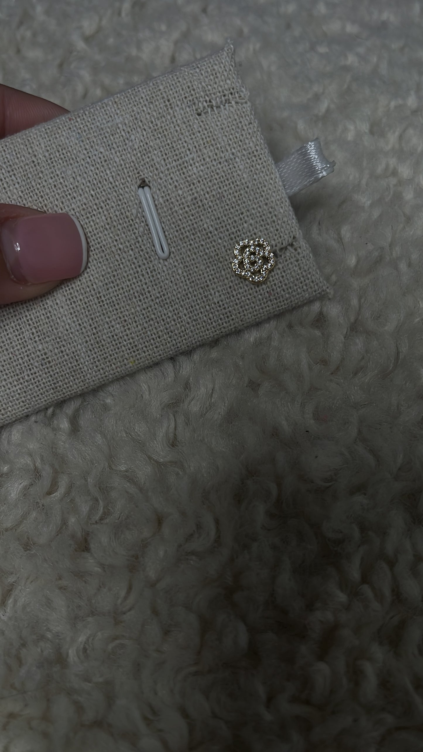 Boucle piercing rose