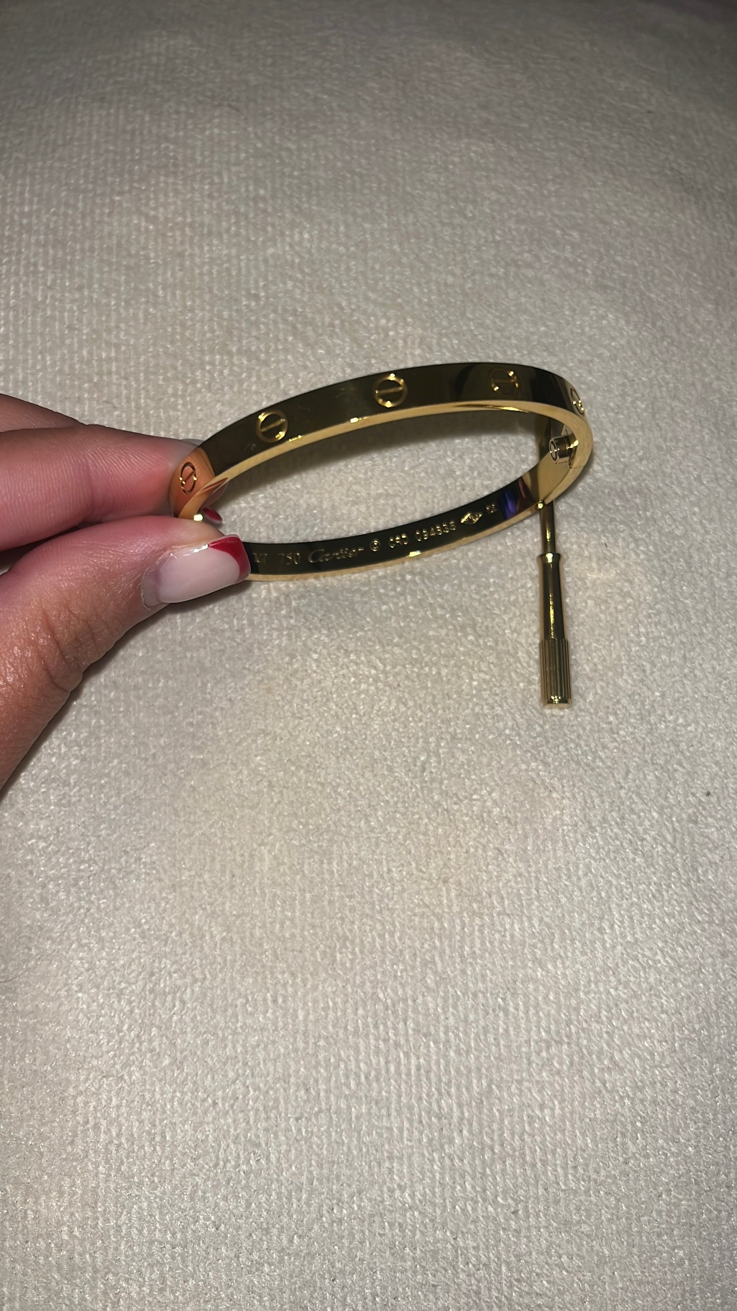 Bracelet love gravee