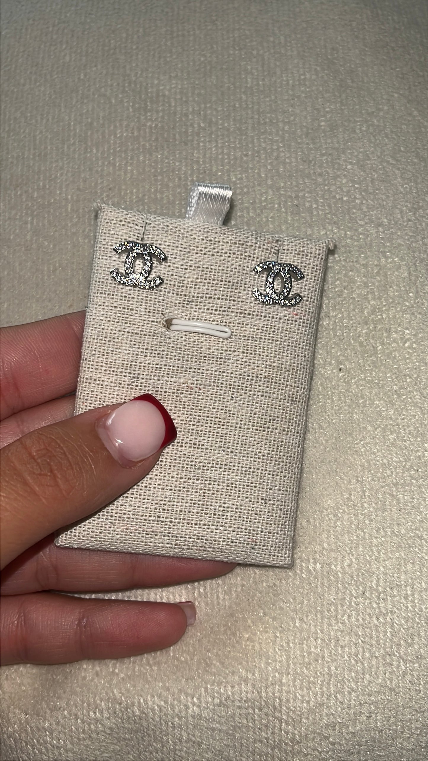 Boucle chance strass