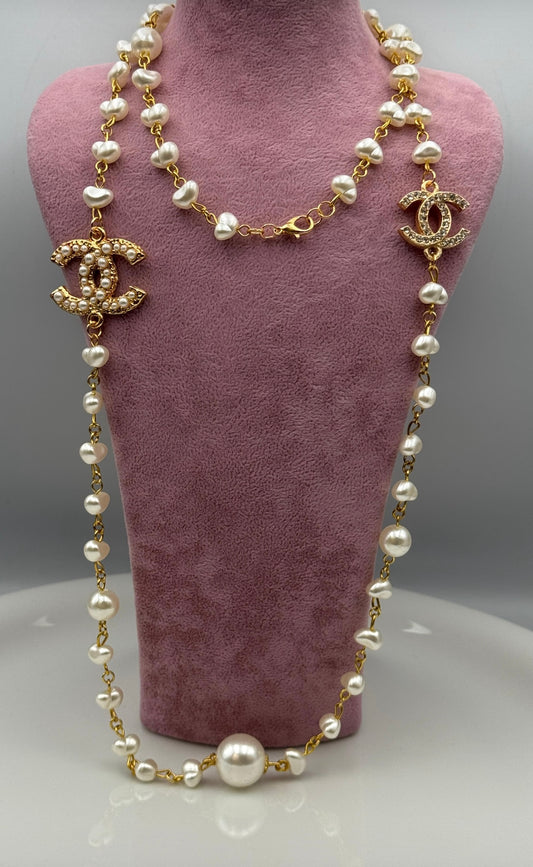 Collier perle double