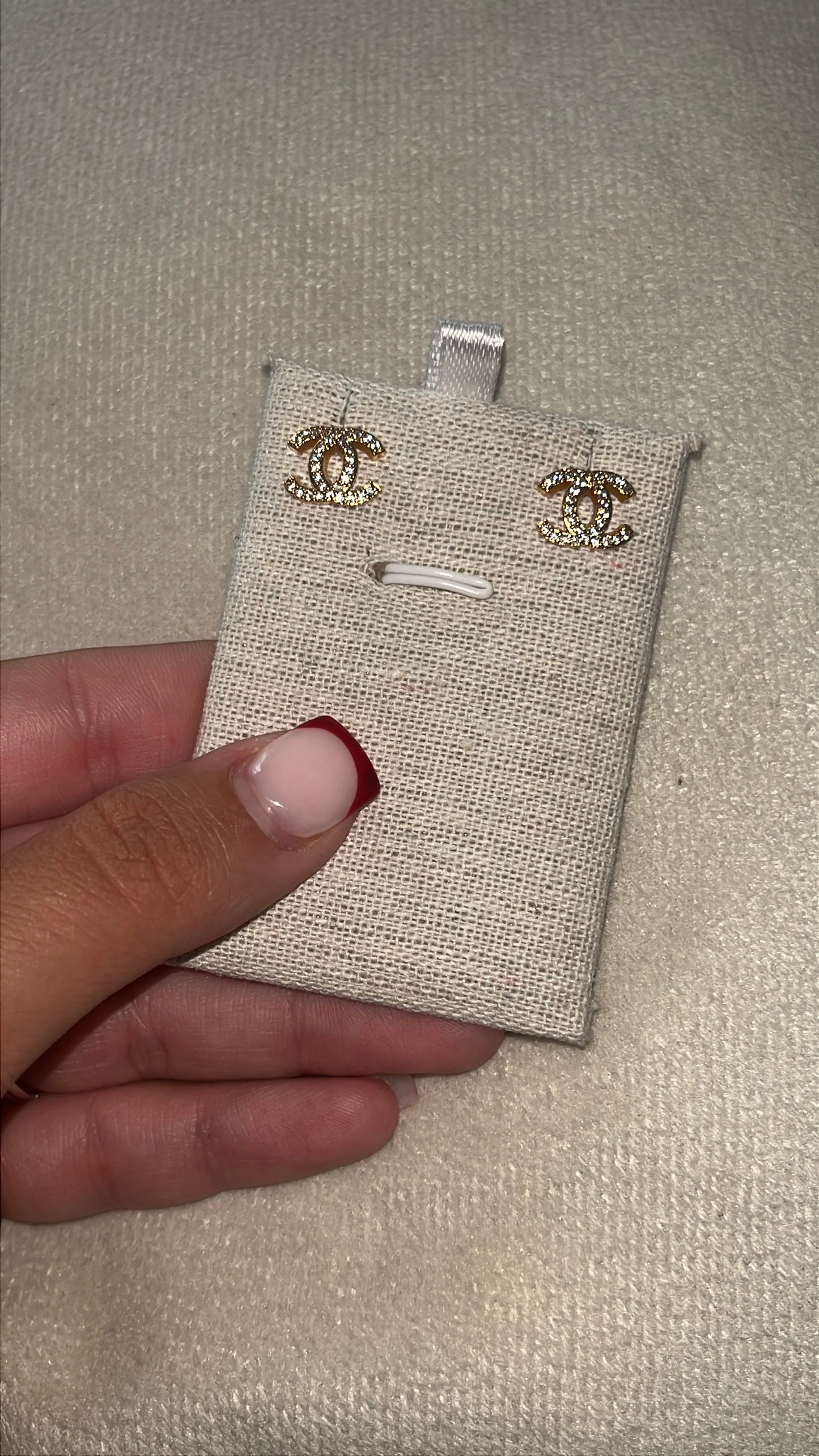 Boucle chance strass