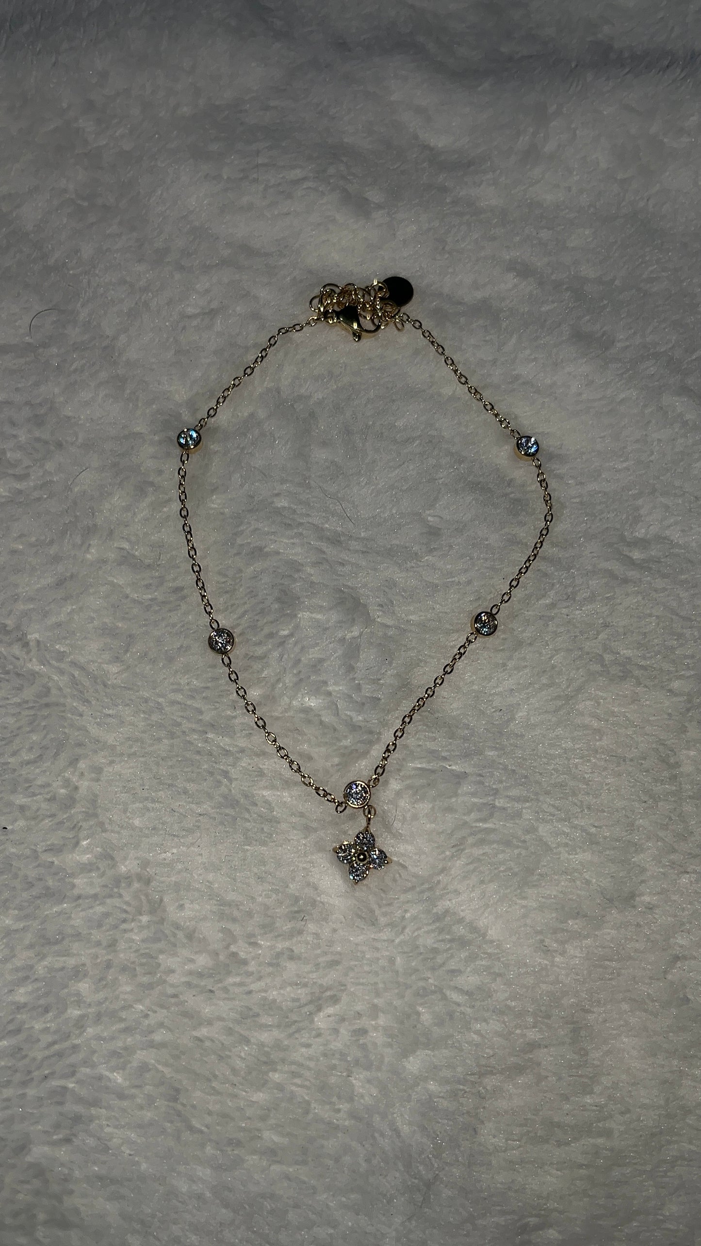Bracelet de cheville fleur