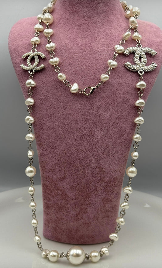 Collier perle argent ( precommande )