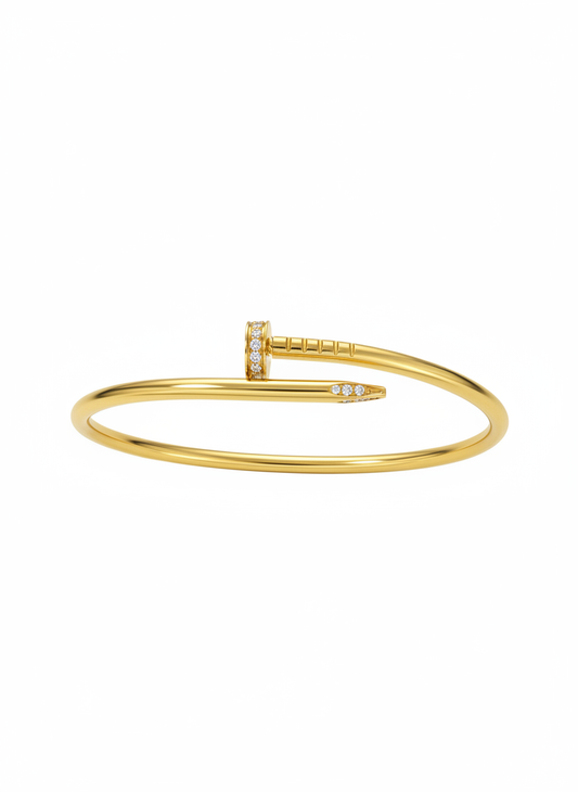 Bracelet clou fin strass