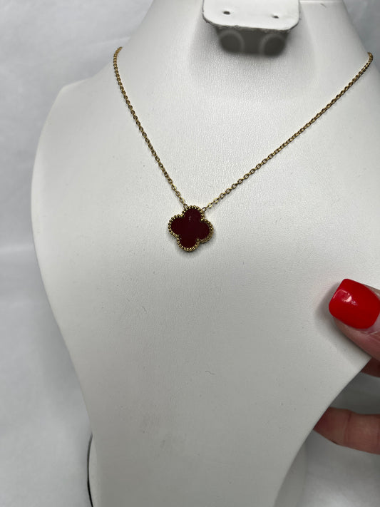 Collier cleef bordeaux solo