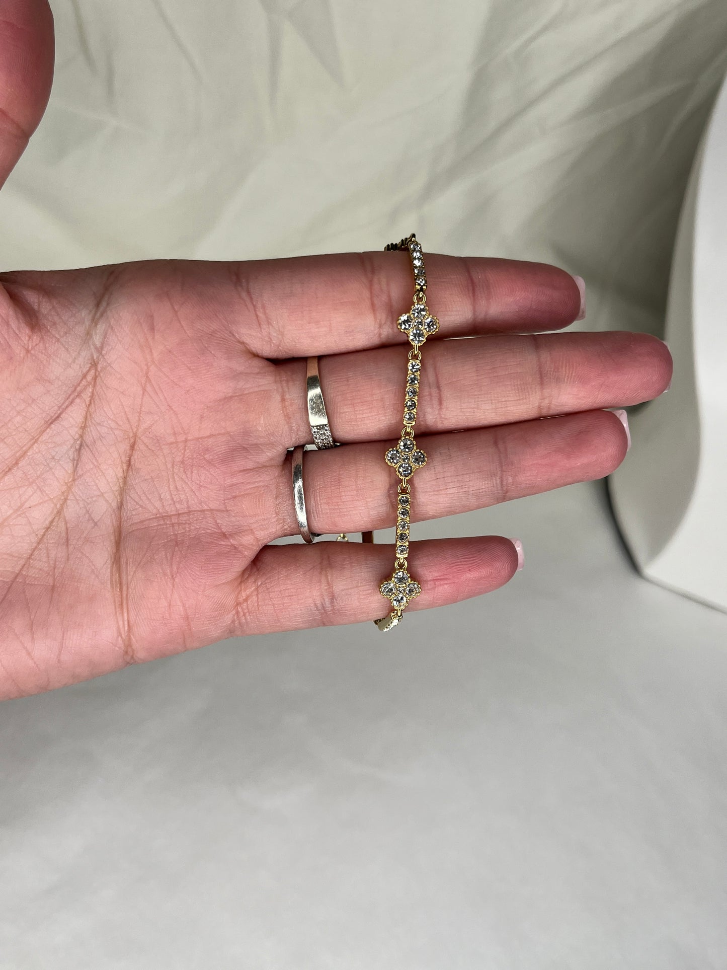 Bracelet rivière trefle