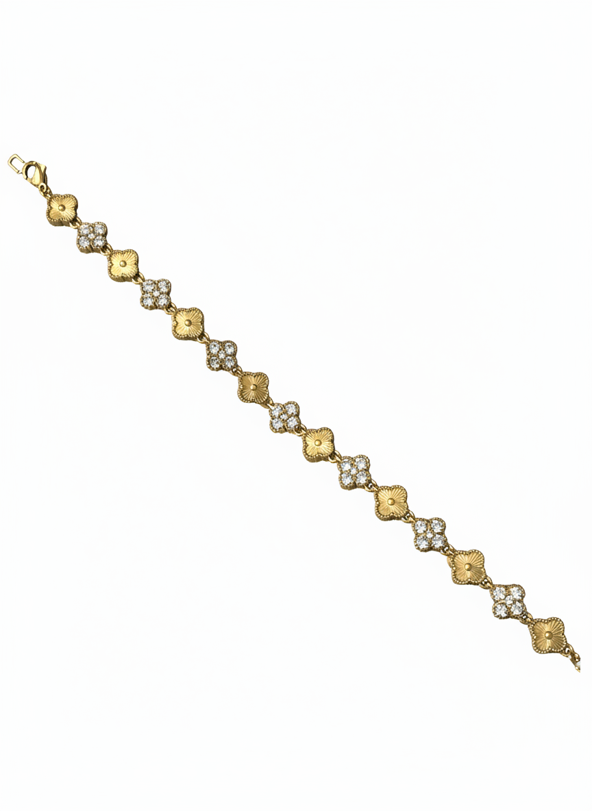 Bracelet mixte trèfle