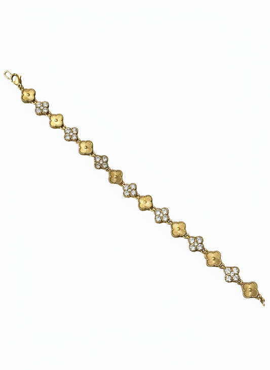 Bracelet mixte trèfle