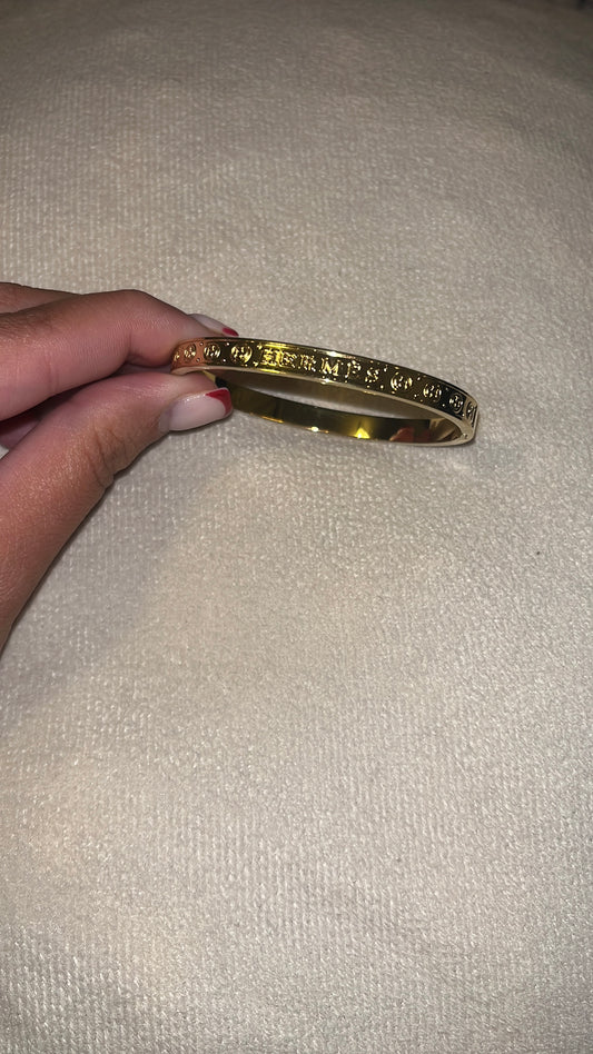 Bracelet H dore