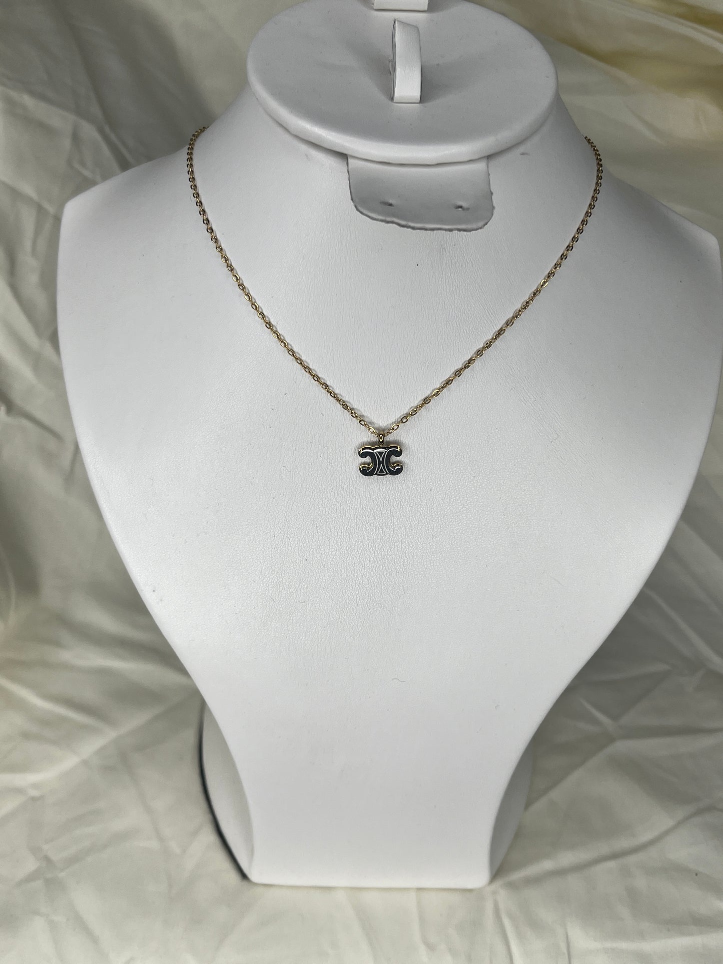 Collier celine bicolore