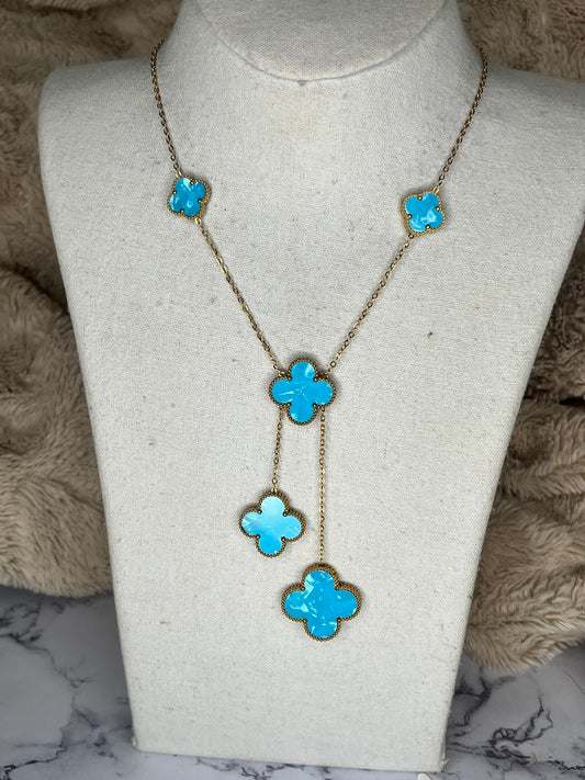 Collier arpels bleu clair