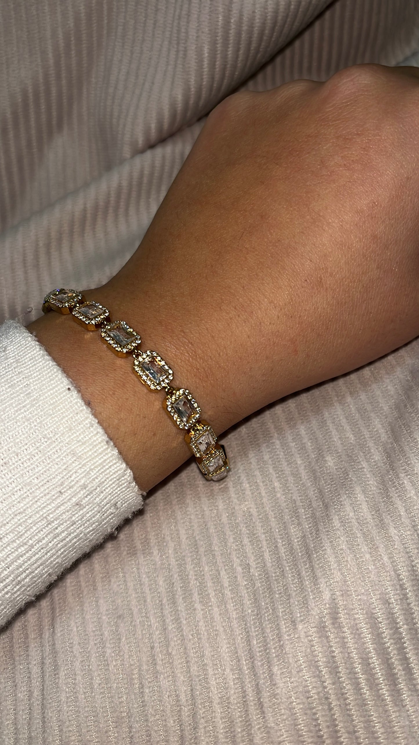 Bracelet rivière carré