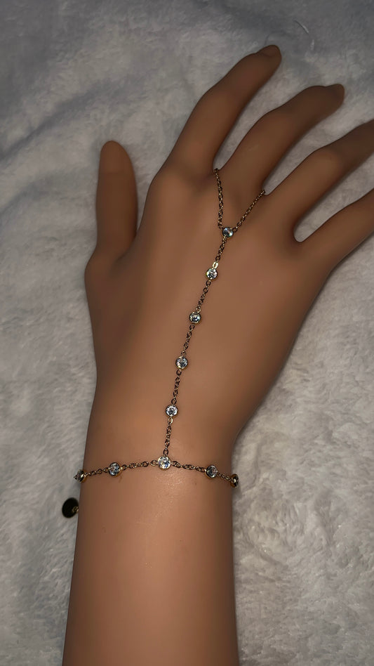 Chaine de main strass